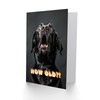 Artery8 Birthday Card Shocked Black Labrador Dog Photo How Old