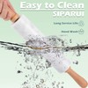 SIPARUI Marble Rolling Pin with Wooden Cradle Thick Handle Set
