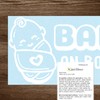 Baby on Board Car Sticker Window Sign Funny Newborn Child
