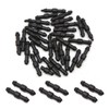 uxcell 30pcs Black Plastic Joiner Air Water Fuel Hose Pipe