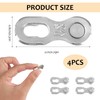 Joynine 12 Speed Bicycle Chain Connectors - 2 Pairs Stainless