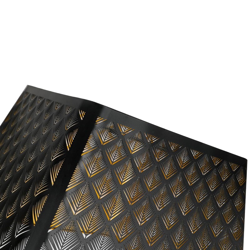Medium Square Lamp Shades, ALUCSET Metal Lampshade with Pattern of
