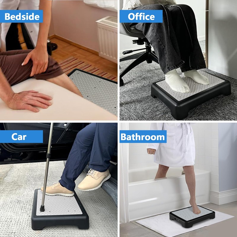 Mobility Step Stool, 3.3" Height Portable Multi-Functional One Step Stool