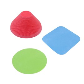 Tiardey 3 Set Jar Opener Gripper Pads Multi-Function Jar Opener for Seniors with Arthritis Weak Hands Kitchen Coasters (Light Blue Green Red)