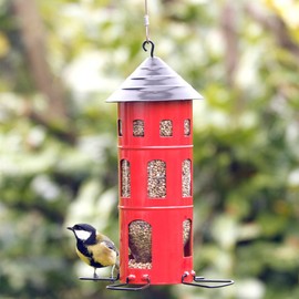 Wildlife Garden - WG339 Combi House Seeds, Feeder, Feeder Silo - Red