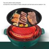 Electric Grill Pot 22cm Large Caliber Nonstick Multifunctional Electric Grill