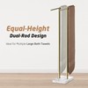 KES Standing Towel Rack with Marble Base, 37" H (Equal