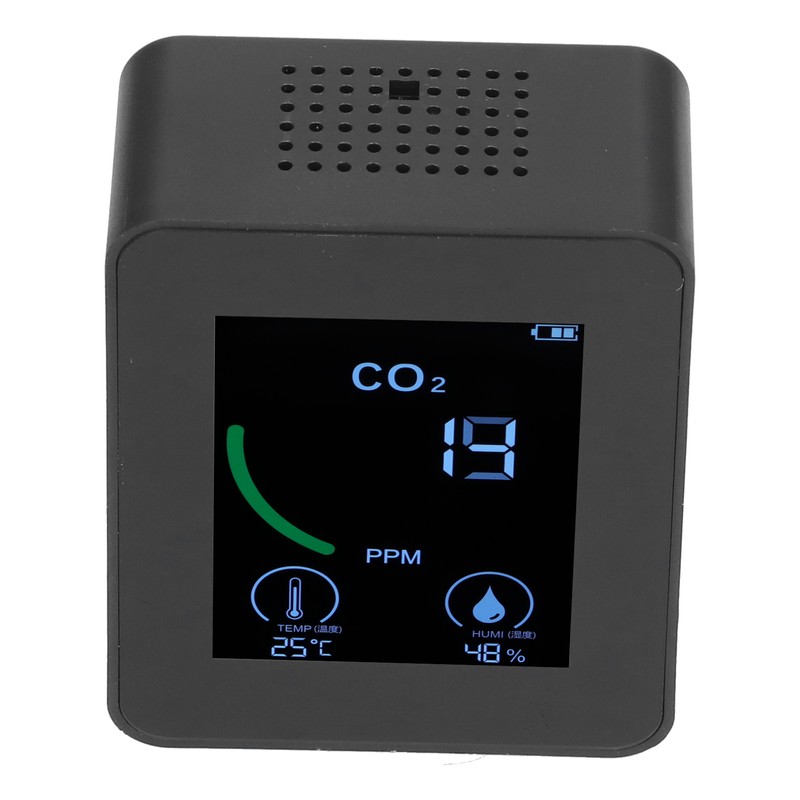 Air Quality Detector Digital USB Charging Carbon Dioxide Monitor Temperature