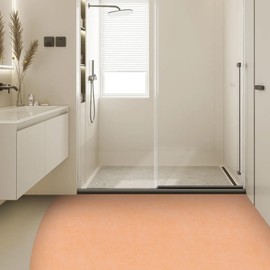 CNCEST Waterproof Roll, Shower Waterproof Roll, 10 * 1m/ 32.8 * 3.3ft PE Fabric Shower Waterproof Roll, Tile Floor Uncoupling Membrane for Sauna Bathroom Kitchen Walls (Orange)