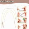 Juego de Agujas de Tejer Circulares Intercambiables con Ganchos de