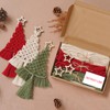 mdgfge 3 Pack Christmas Tree DIY Macrame Kit, Christmas Macrame