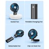 KIBEE Portable Handheld Fan - 5200mAh USB Rechargeable [20H Max