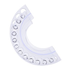 PACKOVE Cosmetic Makeup Brush Organizer Rack 8-Piece Holder for Makeup Tools Plastic Storage Box Adjustable Compartments for Vanity and Bathroom Use