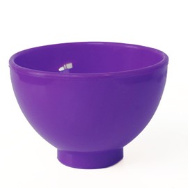 LA MIERE Autoclavable 2mins Heat at 135°C (275°F), Silicone Flexible Dental Mixing Bowl, Mixing Plasters- Medium 4“ (d) x 3" (h) 240 ml/cc, 8oz, Purple