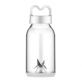 Replacement Blender Cup for HOMEXUP/MEET JUICE/LEZAA - 17oz 6-Blade Stainless Steel with Measurement Lines - M-Type Lid - Compatible with Multiple Juicers (White)