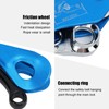 Self Braking Stop Descender Aluminium Alloy 150kg Bearing Capacity Hand