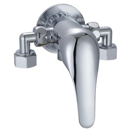 Shower Faucet Bathroom Brass Chrome Plated Shower Faucet Valve Control Switch Wall Mounted Faucet Bathtub Faucets for Cold and Hot Water