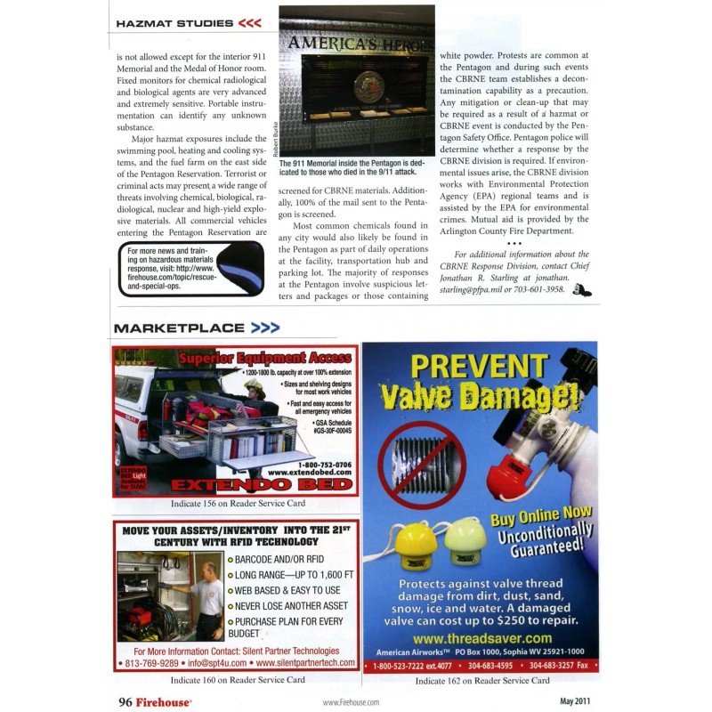 Scott SCBA Cylinder Valve - CGA 346/347 Thread Protector