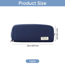 Keltra Pencil Case for Girls Secondary School,Large Capacity Pencil Case Boys Aesthetic Cases Pouch Stationery Bag Included Compartments High Multi-Layer Storage Pencilcase for Pencils (Marineblau)