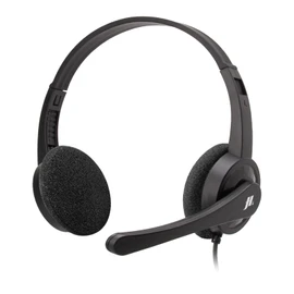MUSIC HERO SBS Adjustable Headphones with Swivel Microphone 3.5 mm Jack Cable for Smartphone, PC, Tablet, Ideal for Smartphone, Call Center, Direct Streaming, Remote Orientation