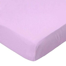 SheetWorld 100% Cotton Flannel Crib Sheet Set 28 x 52, Flannel FS13 - Lilac, Inlcudes 1 Fitted, 1 Flat, 1 Toddler Pillow Case, Made in USA