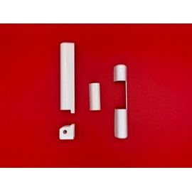 Aubi Siegenia A300 Cap Set Cover Caps White Left / Right LK005 LK006 EK001 EK211 (Set of 1 DIN Right)