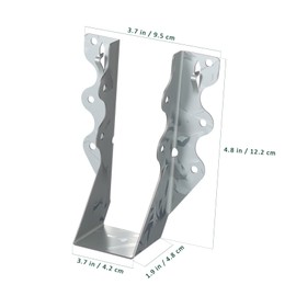 ORFOFE 20pcs Joist Hangers Face Mount Hurricane Ties for Wood Floor Deck Ceiling Support Bracket Durable