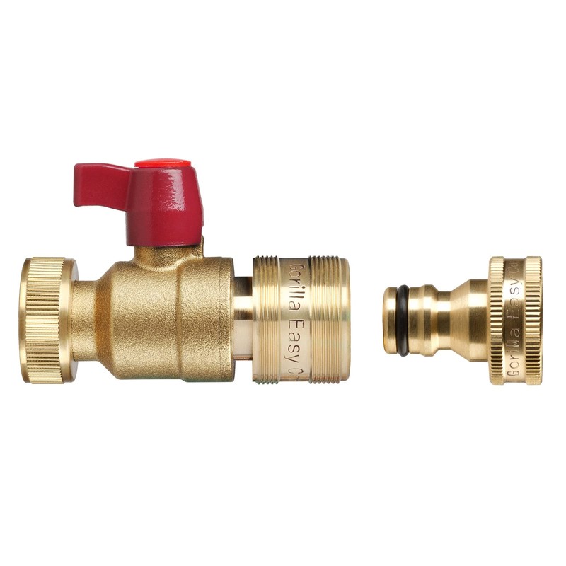 GORILLA EASY CONNECT Garden Hose Quick Connect Fittings with Ball