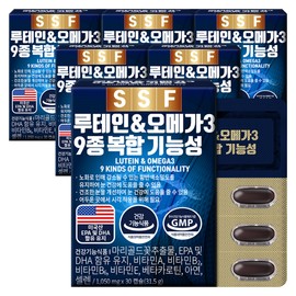 pure food Lutein Omega 3 3 boxes + 3 boxes (6 boxes total) 180 capsules total for 6 months pure food / 루테인 오메가3 3박스+3박스(총 6박스) 6개월분 총 180캡슐 순수식품