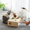 Interactive Wooden Whack-A-Mole Cat Toy, Engaging and Durable Play for