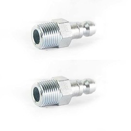 LEFITPA Replacement 2-Pack 1/4 Inch Auto Coupler Plug x 3/8 Inch Male NPT for Interstate Pneumatics CPA461Z