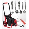 10-Piece Drain Snake Cutter and Auger Set Fits For RIDGID