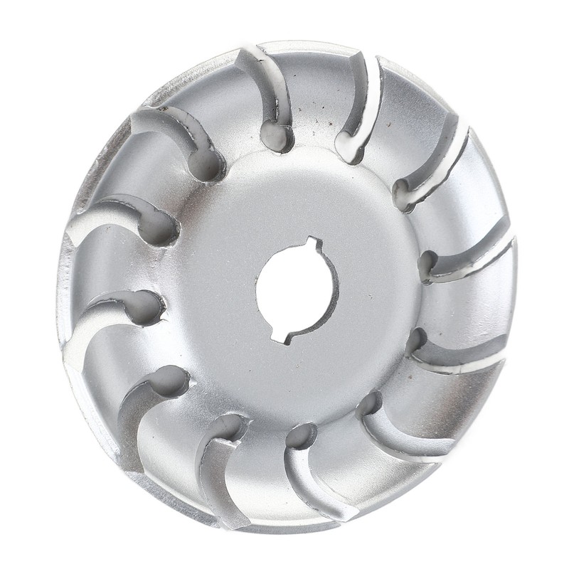 90mm 12 Tooth Polishing Disc Silver Wheel Manganese Steel Woodworking