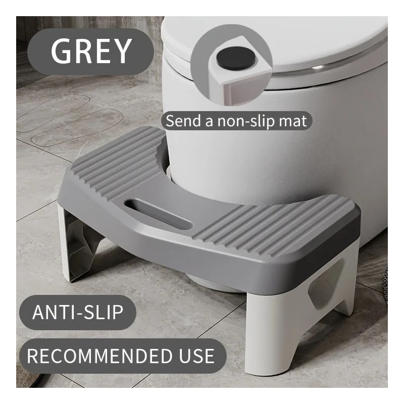 Toilet Stool – Bathroom Step Stool, Squatting Footstool, Toilet Foot