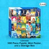 Re-marks Travel Posters, Poster Puzzle, 500-Piece Jigsaw Puzzle for All