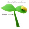 Lopenle 6 PCS Novelty Leaf Bendable Pens Simulation Floral Insects