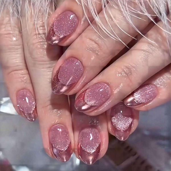 Press on nails, Short Press On Nails, Short Almond Press