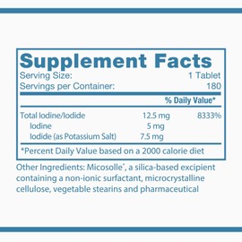 Optimox Iodoral 12.5 mg High Potency Iodine Nutritional Supplement 90 Tablets