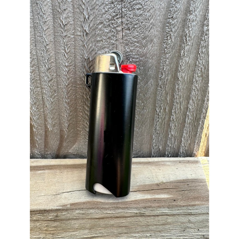 Metal Lighter Case Fits BIC with Bottle Opener Standard Full