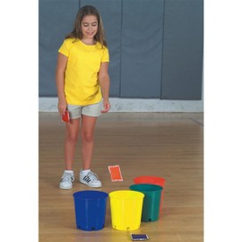 S&S Worldwide Large Stacking Buckets. Includes 12 Plastic Buckets, 2 Each in 6 Colors. 8" H X 8-1/2" Top Diameter. Use for Storage, Toss Targets or Speed Stacking Games.