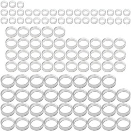 (105 Pack) Baseball Display Stand,Spheres Holder, Clear Baseball Ring, Sphere Stand,Round Display Stand for Golf Ball, Baseball, Softball, Tennis Ball, Spheres, Marbles, 3 Sizes: Large, Medium, Small