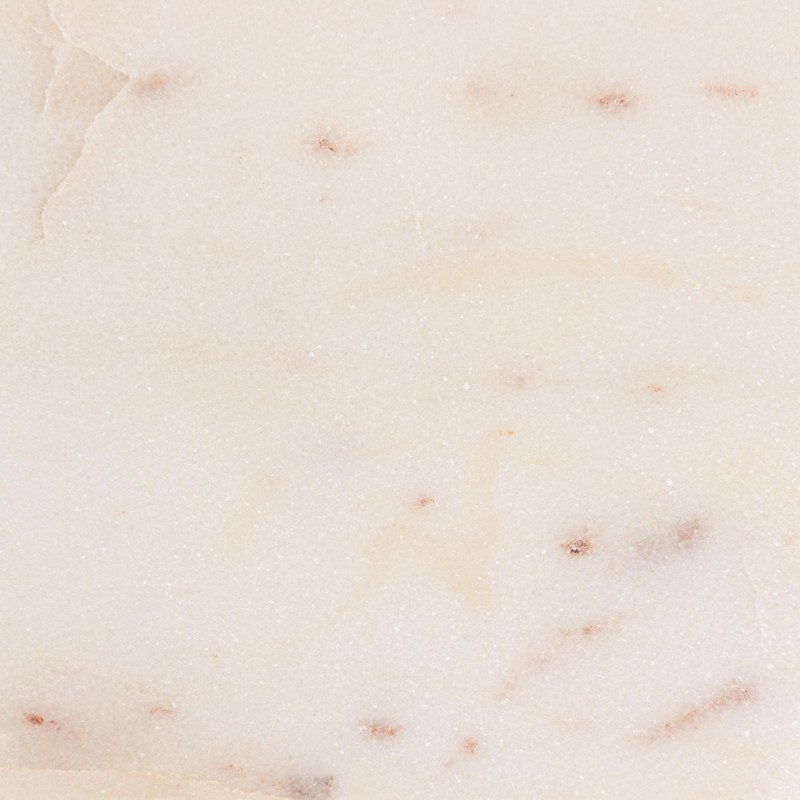 Creative Co-Op Square Marble Container, White