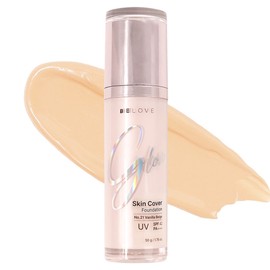 Be Love Glow Skin Cover Foundation No. 21 Vanilla Beige SPF42 50g / Glowing, pore-brightening skin / 비러브 글로우 스킨 커버 파운데이션 21호 바닐라베이지 SPF42 50g 광채 윤광피부 모공