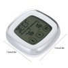 Wireless Food Thermometer Electronic Digital Touch Screen W/Timer Alarm for