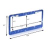 2 Pack Bling License Plate Frame，Handcrafted Bling Rhinestone Premium Stainless