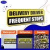GEEKBEAR Delivery Driver Frequent Stops Car Magnet - Colorful, Reflective,