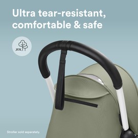 Stokke YOYO Handlebar, White - Ultra Tear-Resistant, Faux Leather Coating - Includes Tether Strap - Compatible with YOYO3, YOYO2 & YOYO+ Strollers