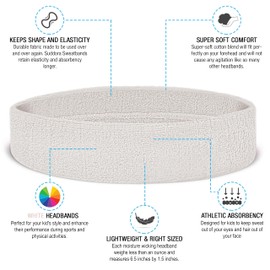 Suddora niños juego de banda elástica (1 diadema/2 muñequeras)