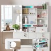 Unbranded Small Dressing Table Makeup Desk With 10 LED Light