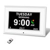 MYFMLI Digital Alarm Clock for Seniors - No-Abbreviation Date HD
